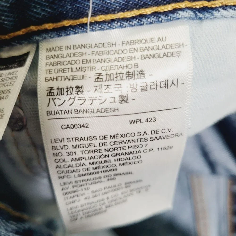 Levi's 505 Jeans Mens 36x34 Blue Med Wash Regular Straight Zip Fly Denim Cotton